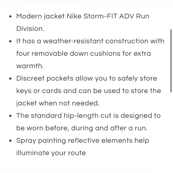 Nike Jacket Reflective sz L - Picture 15 of 15